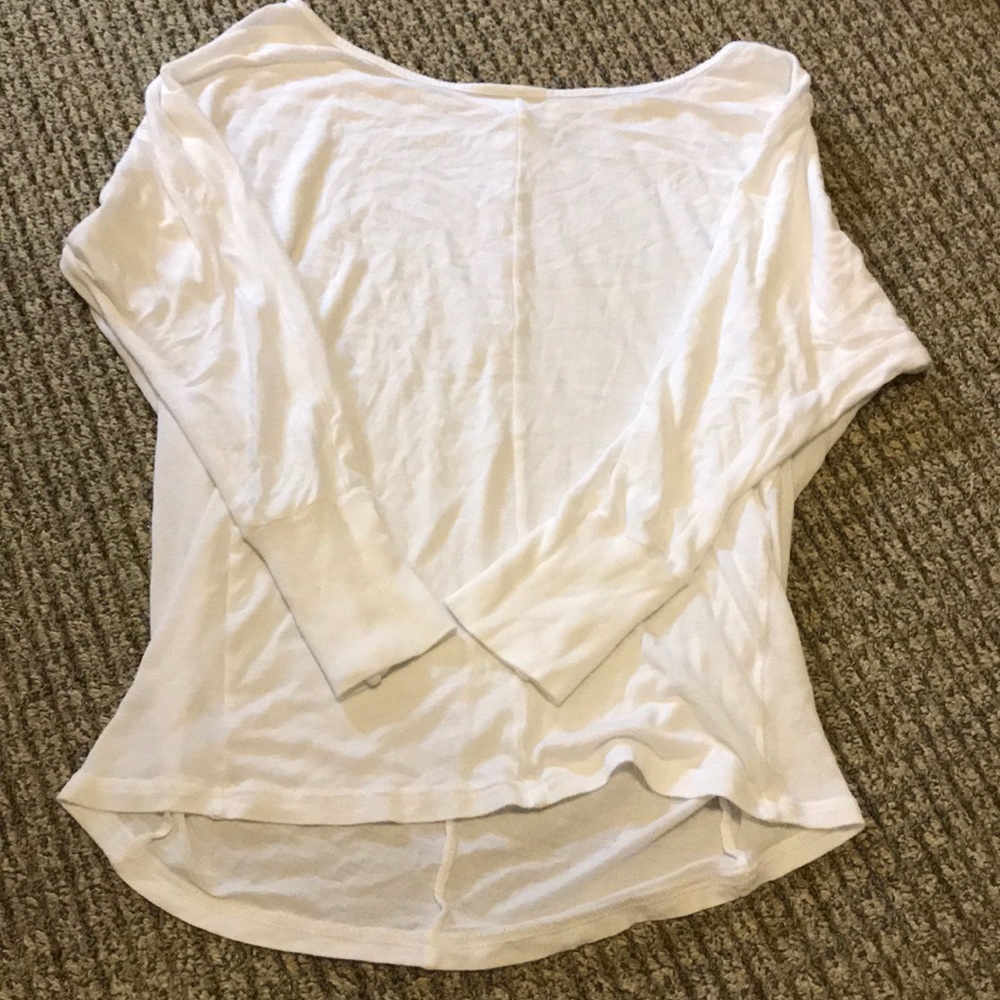 PERFECT WHITE TEE XS 3/4 LENGTH SLEEVES BRAND:STEM
